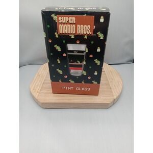 NEW Super Mario Bros Collectible Pint Glass Culturefly Official Nintendo Product